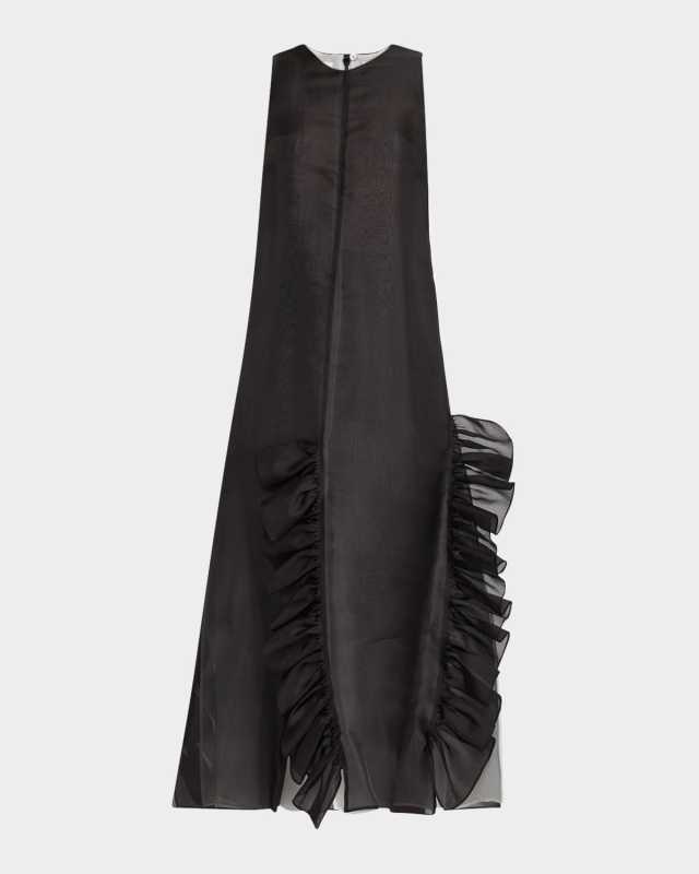 Radieux Ruffle Sleeveless Gown